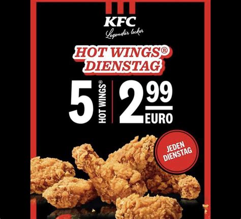 kfc dienstag hot wings|Menu